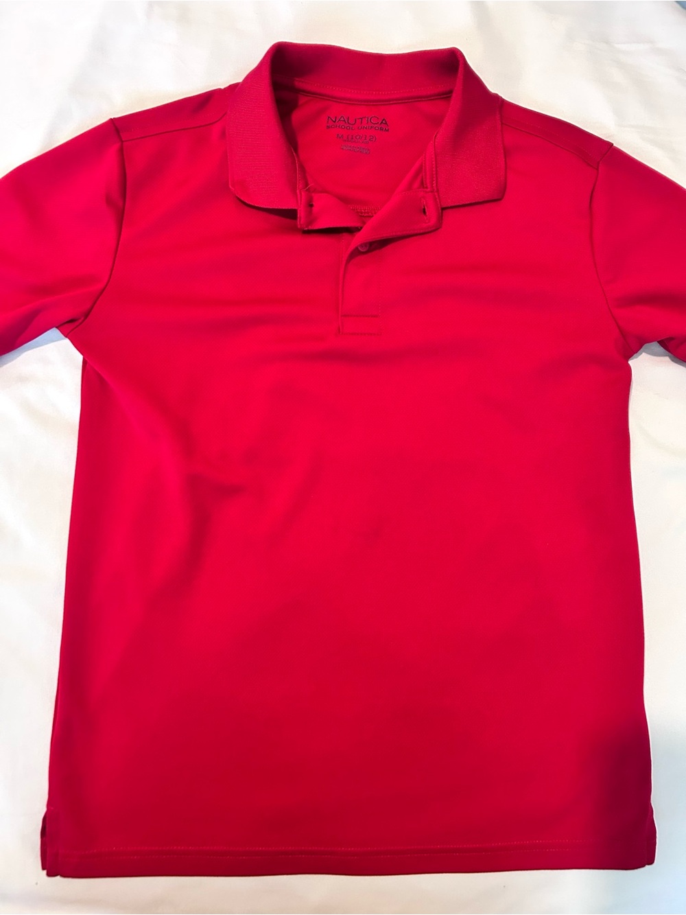 Nautica Kids Red Performance Polo